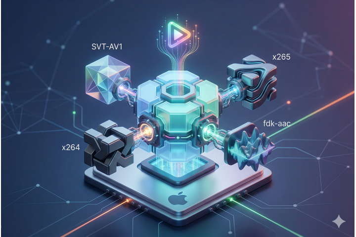 Build FFmpeg from Source with SVT-AV1, x264, x265, fdk-aac and more on MacOS Article Image