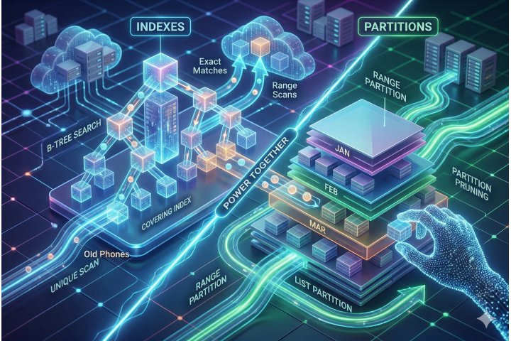 Indexes vs. Partitions in RDBMS: Understanding Their Differences and Power Together Article Image
